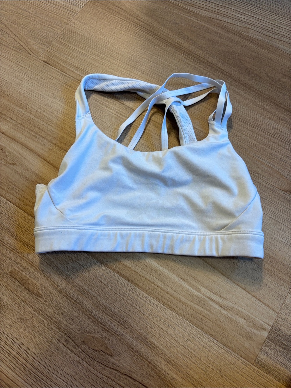 Athleta White Strappy Sports Bra - Women Intimates & Sleepwear